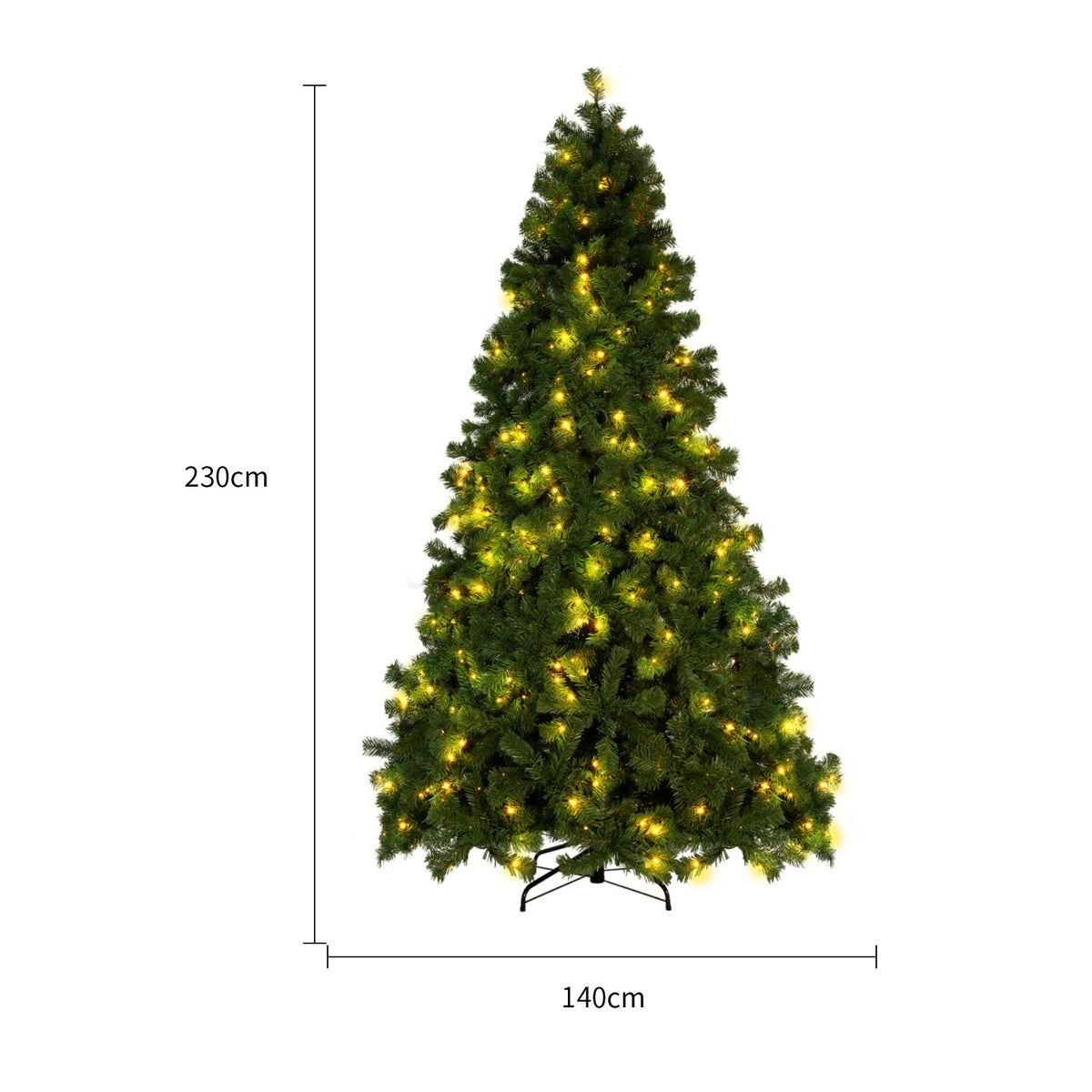 Árbol de Navidad artificial con nieve, decoración navideña