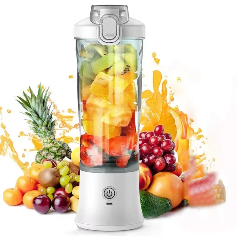 Licuadora portátil eléctrica 600ml, recargable USB