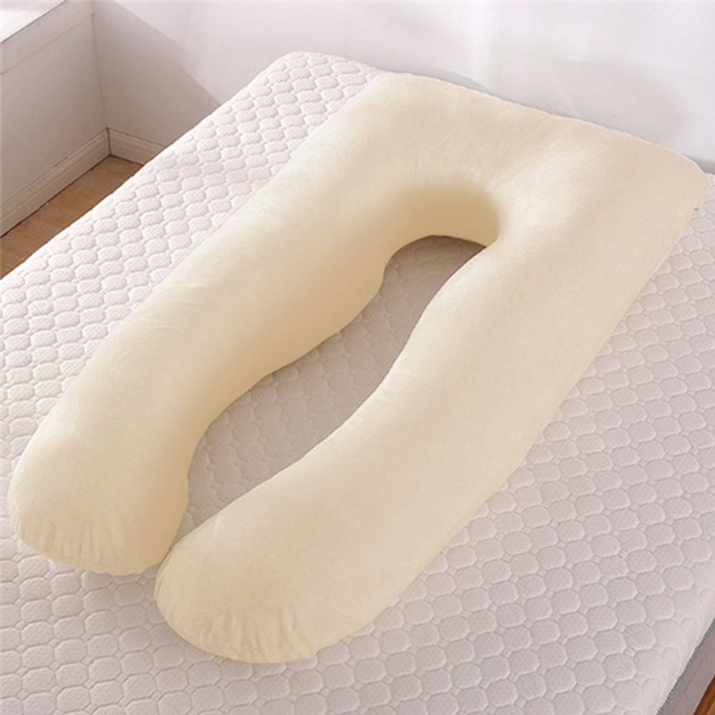 Almohada en U para embarazadas, seda de hielo refrescante