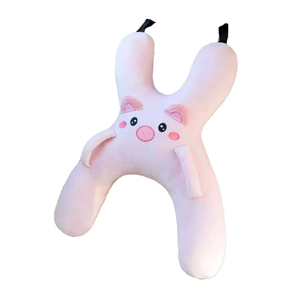 Almohada de cuello para el auto - cerdito rosa