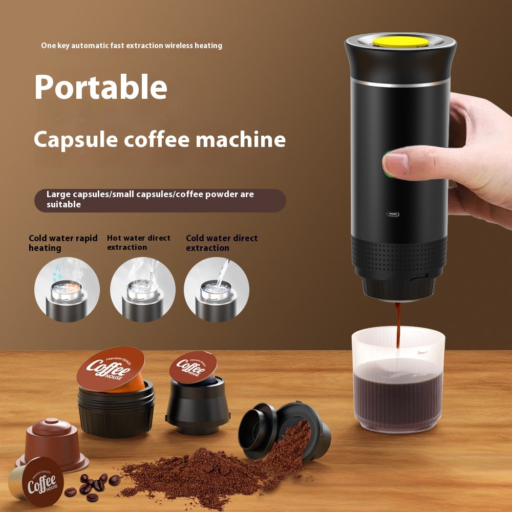 Cafetera espresso portátil 3 en 1, eléctrica y recargable