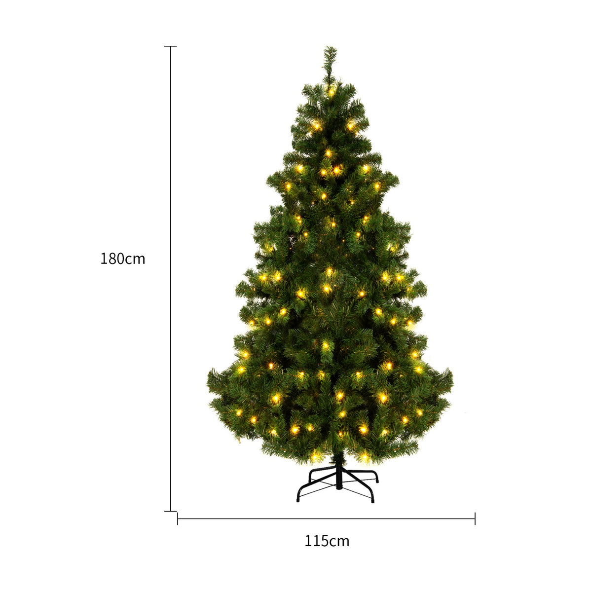 Árbol de Navidad artificial con nieve, decoración navideña
