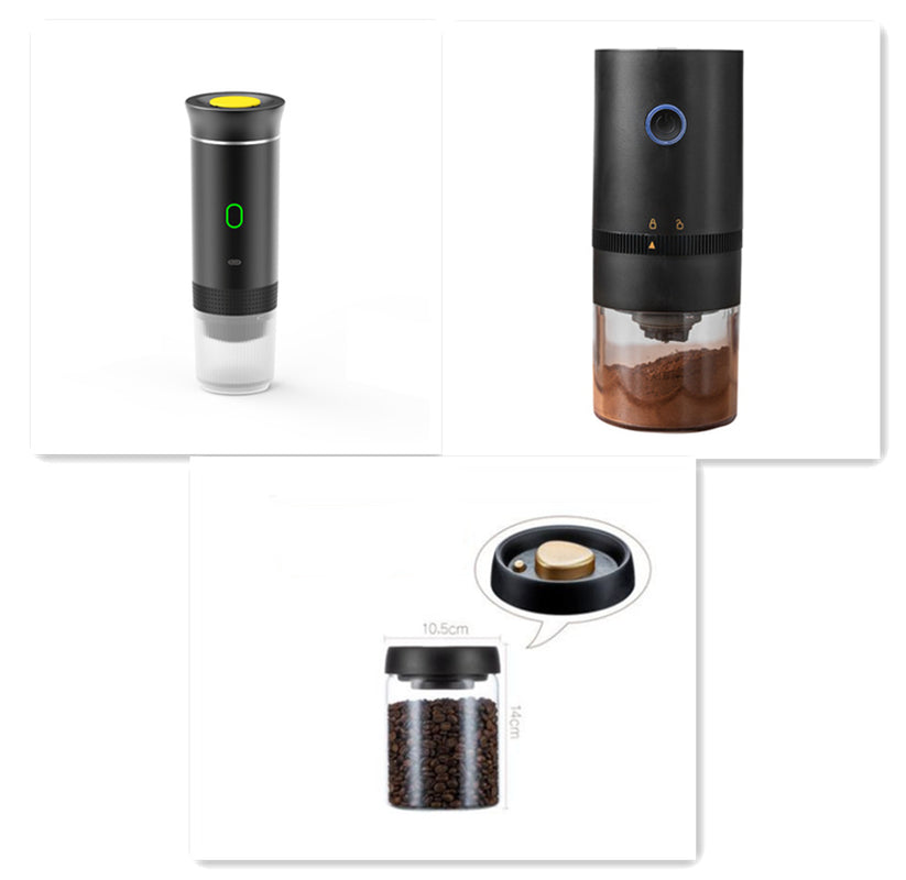Cafetera espresso portátil 3 en 1, eléctrica y recargable