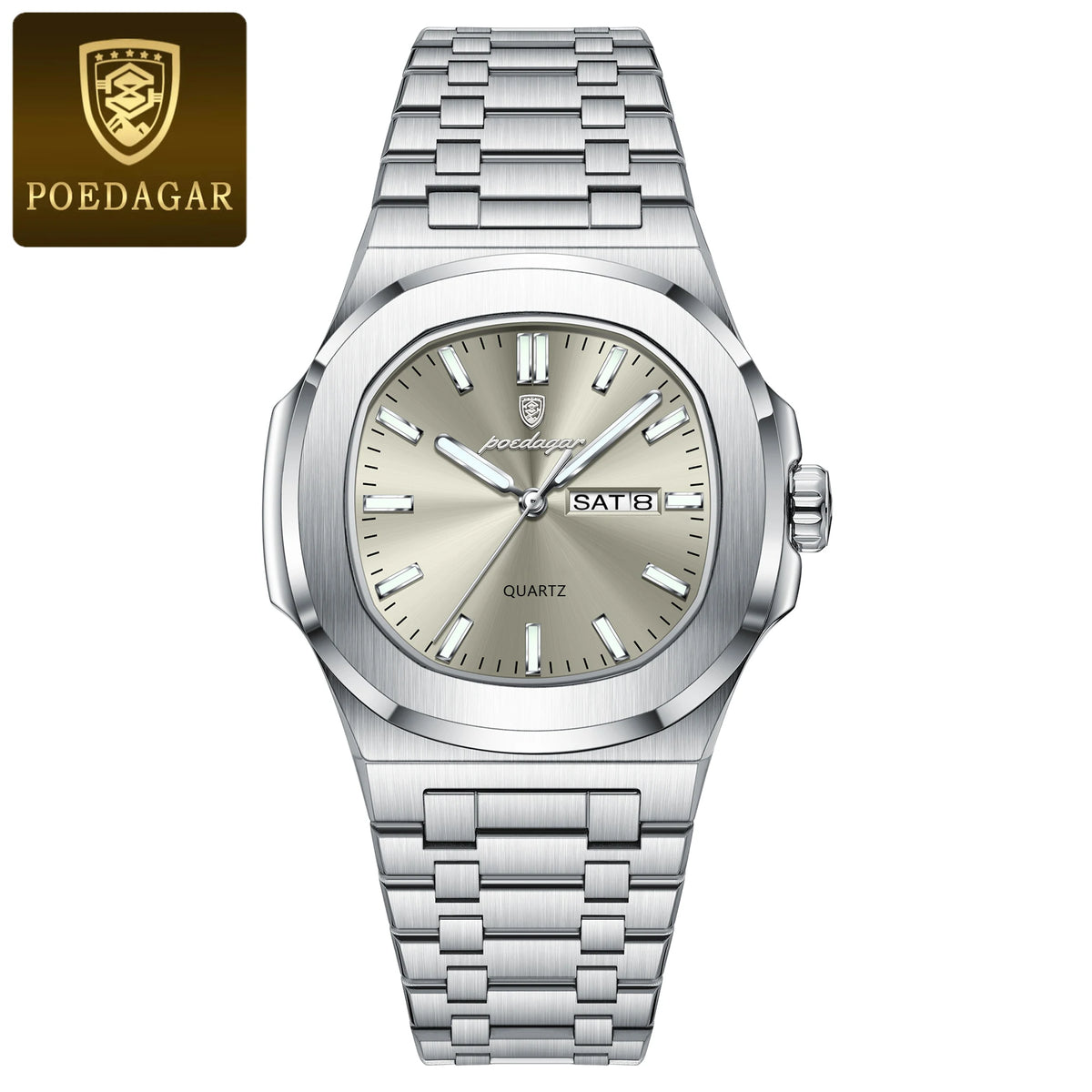 Reloj de lujo cuadrado para hombre, resistente al agua