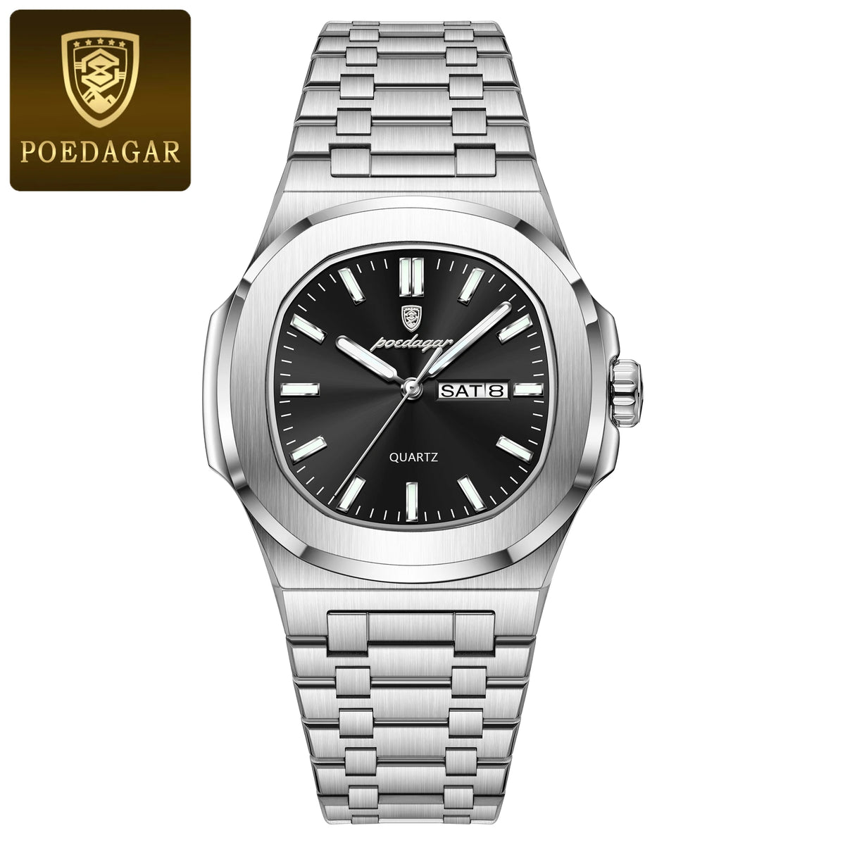 Reloj de lujo cuadrado para hombre, resistente al agua