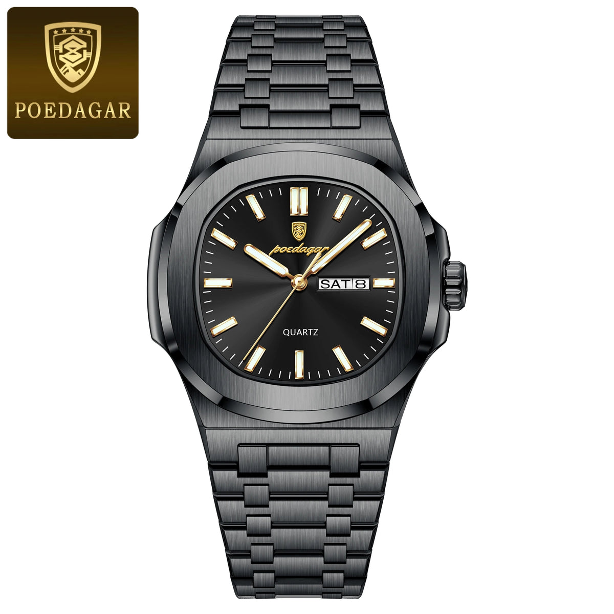 Reloj de lujo cuadrado para hombre, resistente al agua
