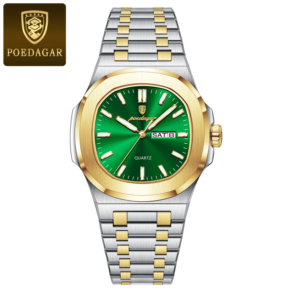 Reloj de lujo cuadrado para hombre, resistente al agua
