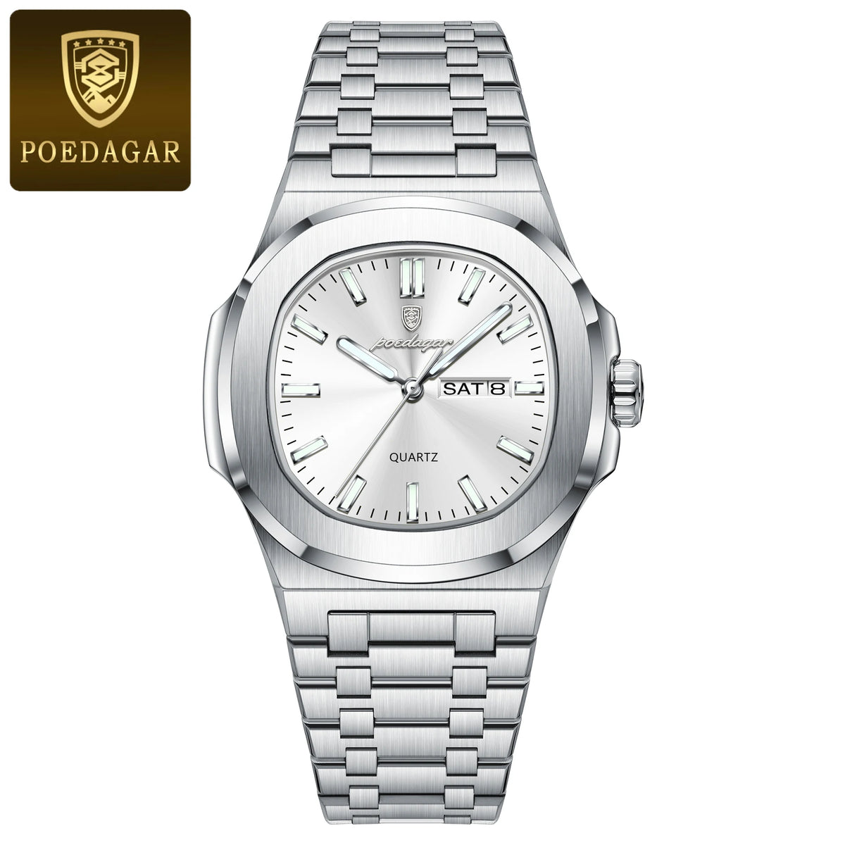 Reloj de lujo cuadrado para hombre, resistente al agua