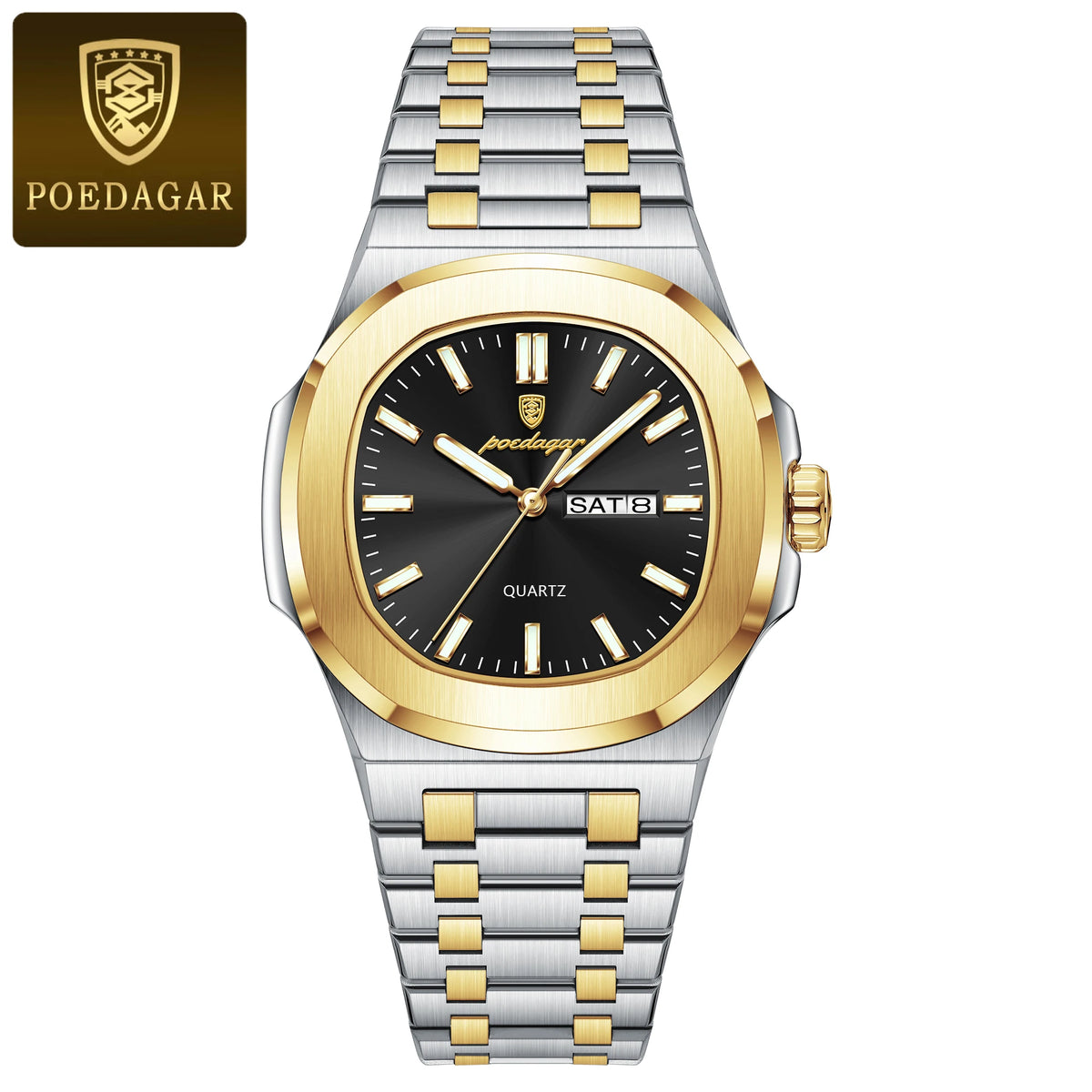 Reloj de lujo cuadrado para hombre, resistente al agua