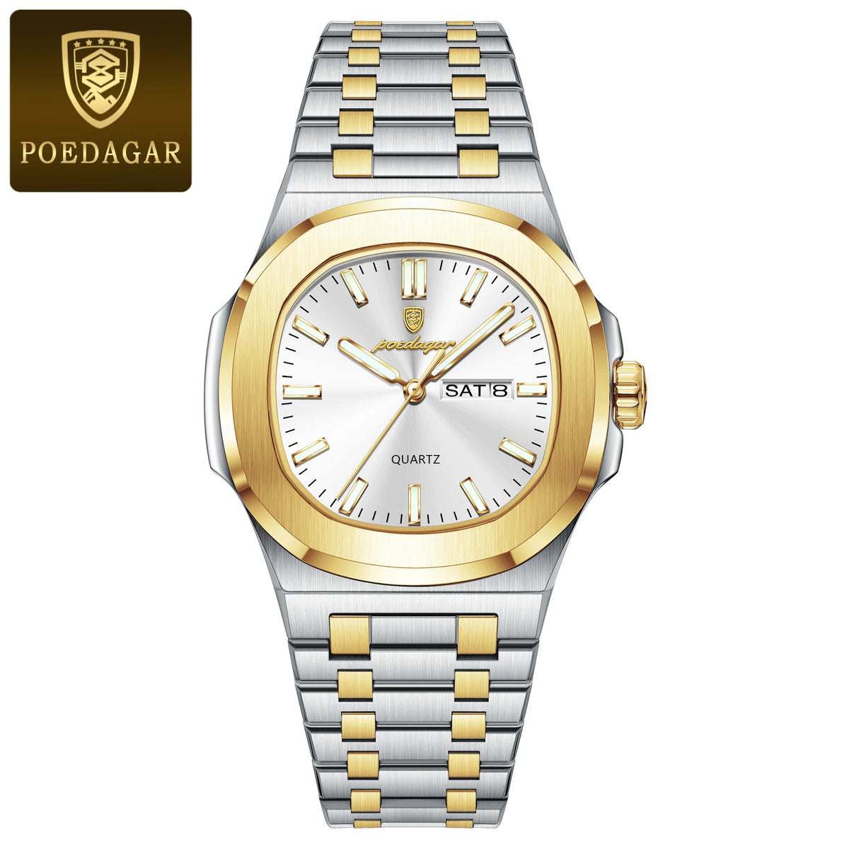 Reloj de lujo cuadrado para hombre, resistente al agua