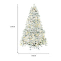 Árbol de Navidad artificial con nieve, decoración navideña