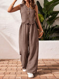 Conjunto de blusa y pantalón casual, 2 piezas