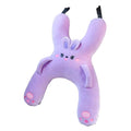 Almohada de cuello para el auto - conejo lila